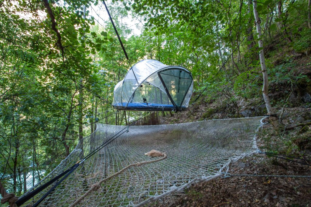 Tente transparente Alpes