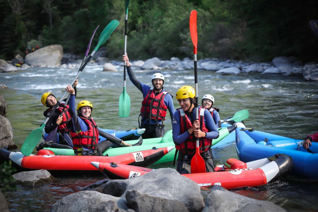Découvrez le Kayak Raft Ubaye et affronter la rivière de Barcelonnette.