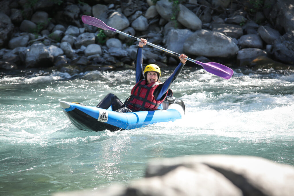 Kayak raft sur l'Ubaye