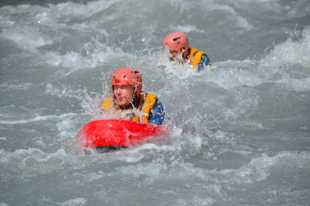 Descente en hydrospeed sur l'Ubaye à Barcelonnette sensation garantie