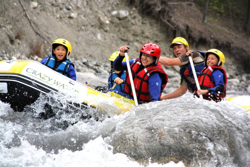 Descente en rafting en Famille sur l'Ubaye.