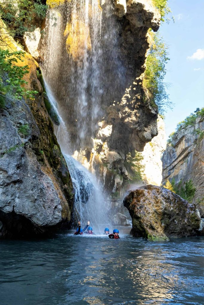 Floating, swimming in the Ubaye