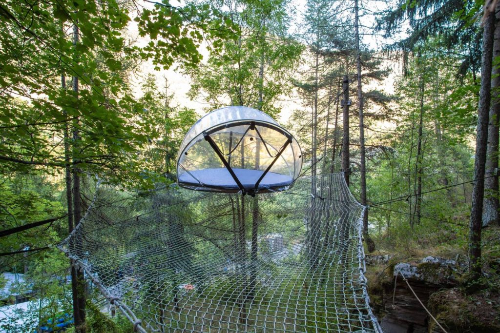bulle dans l'arbre au Lauzet Ubaye
