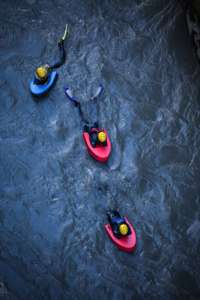 White water swimming in Barcelonnette