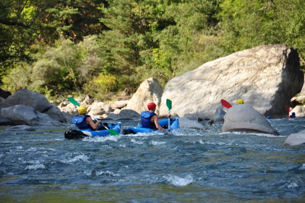 Descente en kayak à Barcelonnette