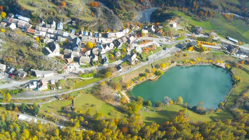 Lauzet village at the entrance to the Barcelonnette valley