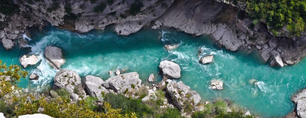 On the banks of the Ubaye. Alpes de Haute Provence