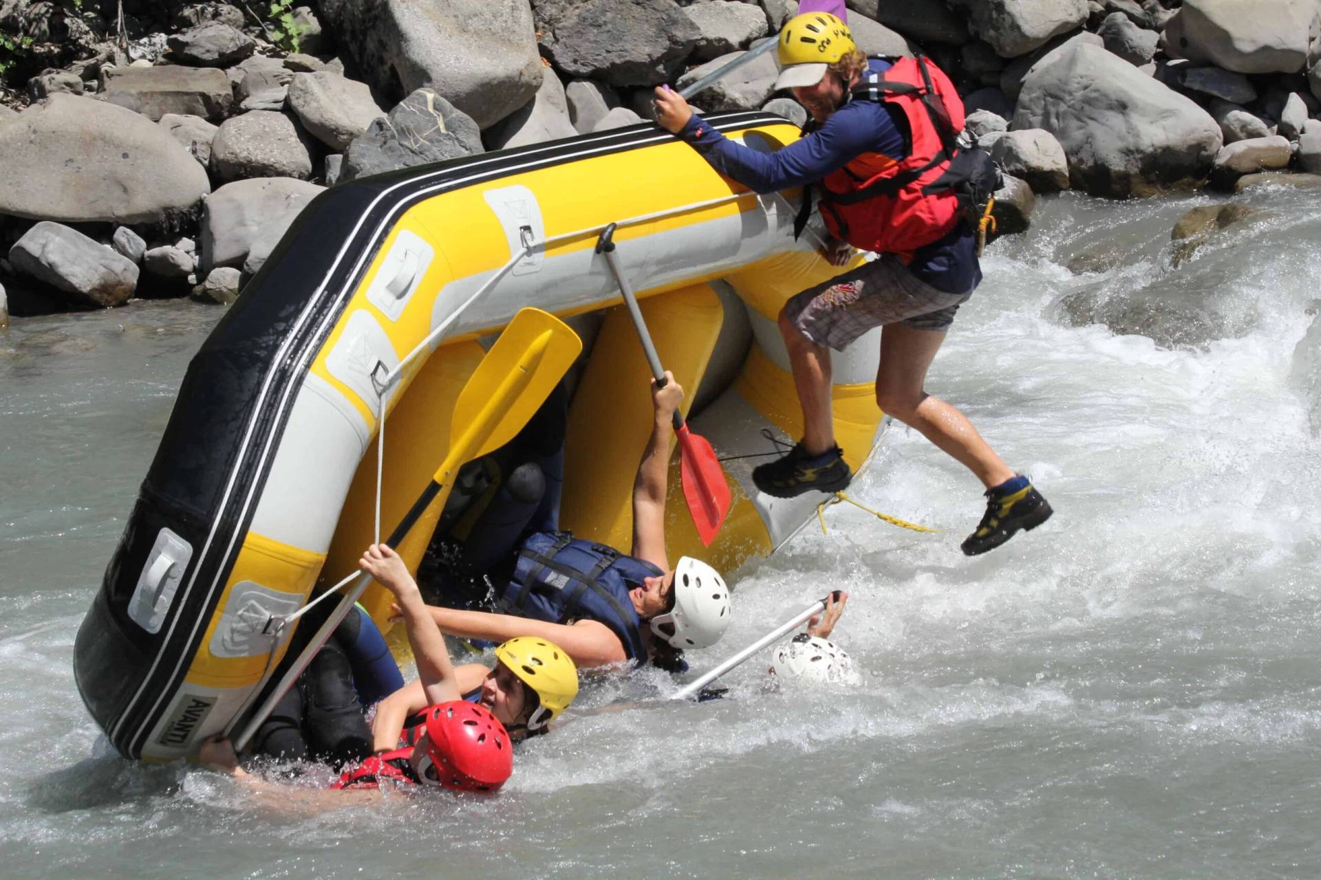 Descente en rafting pour EVG