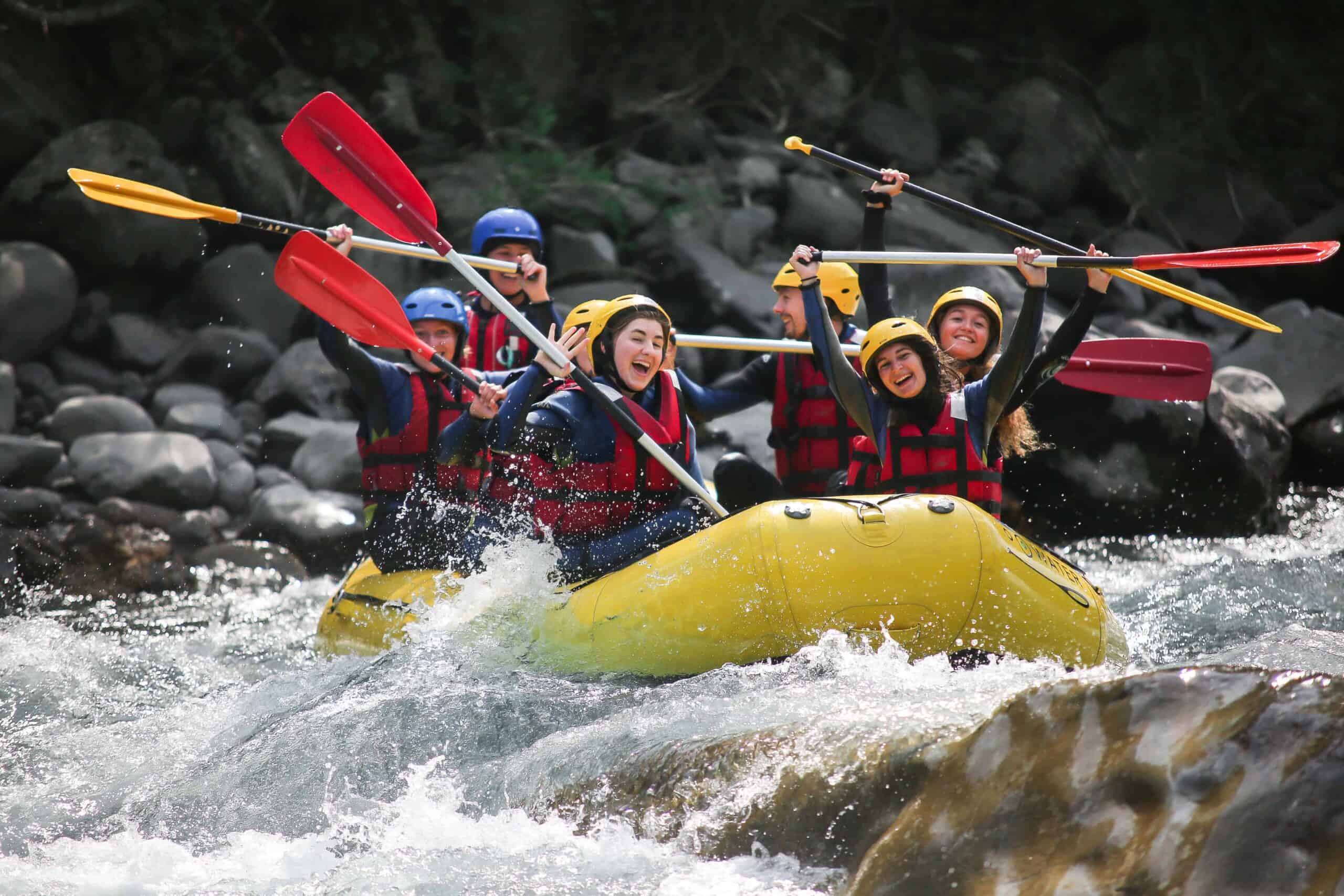 Sorti rafting en groupe à Barcelonnette