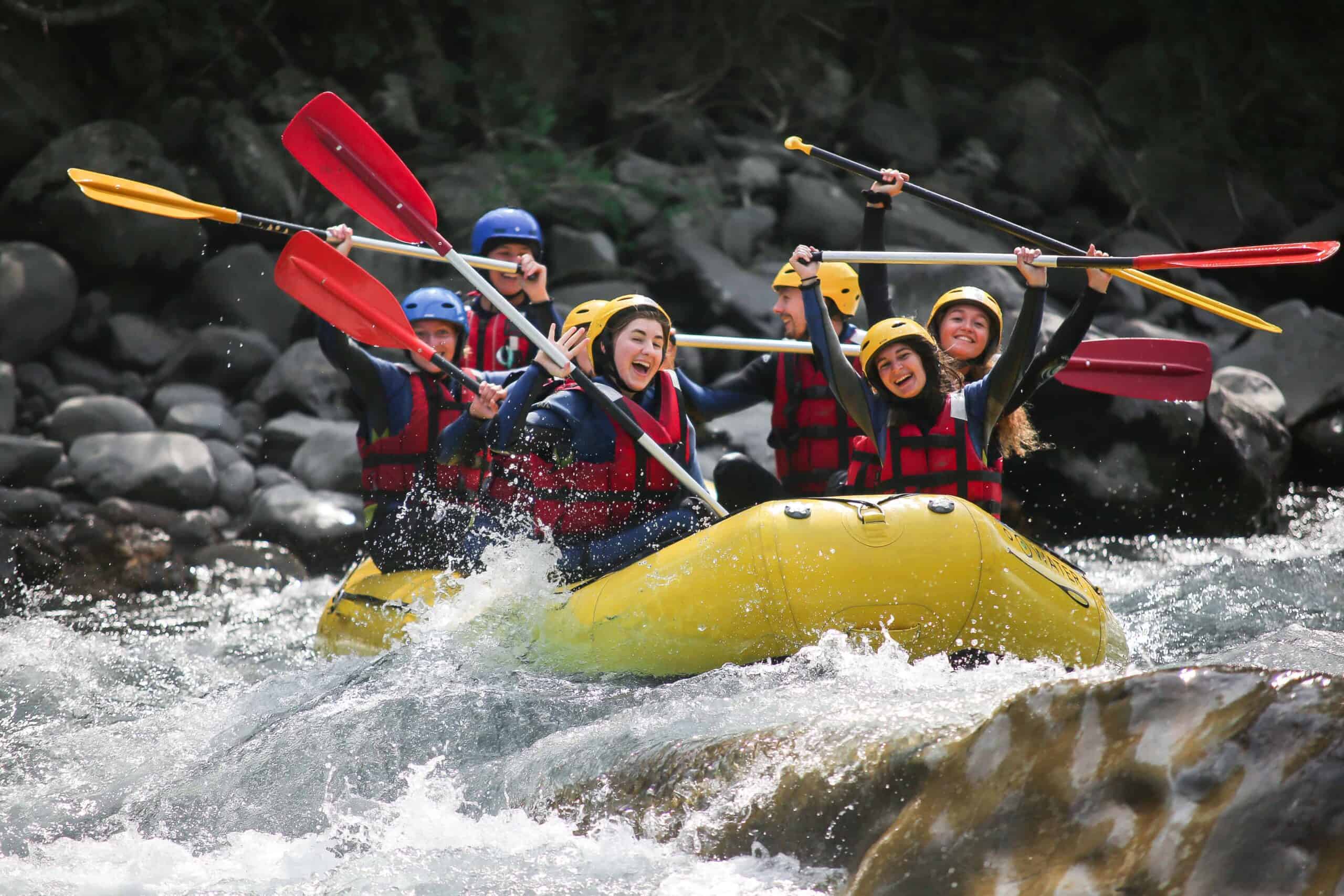 Group rafting trip in Barcelonnette