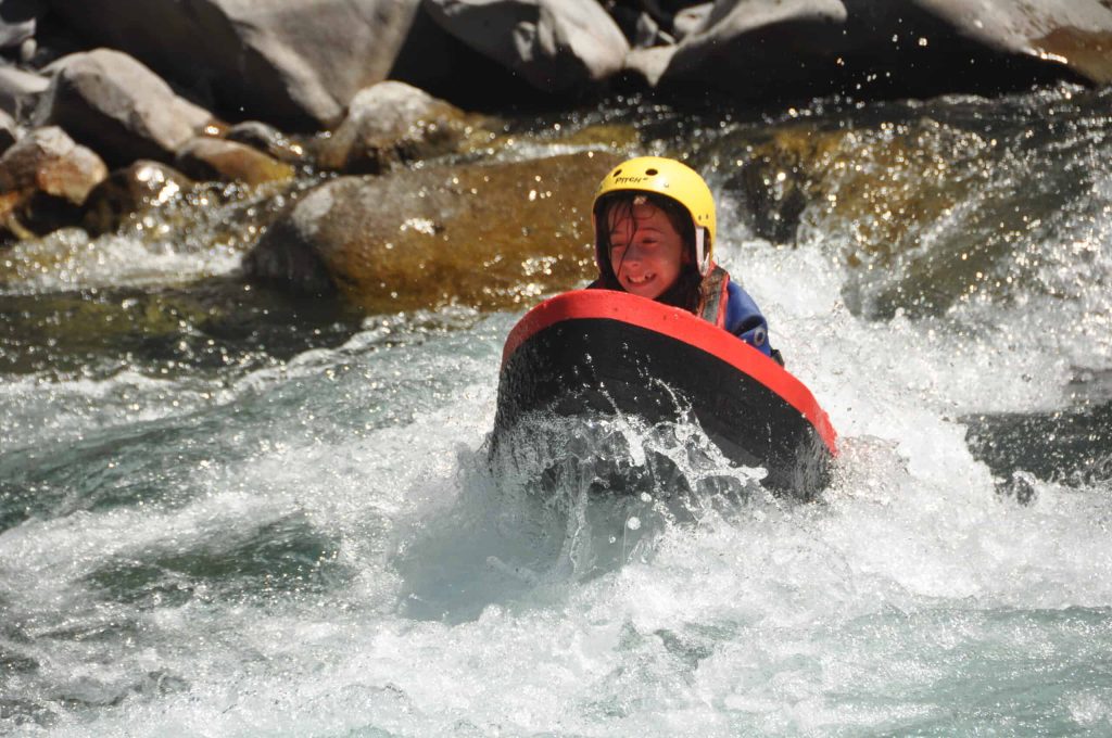 Hydrospeed a descent of the Ubaye suitable for children