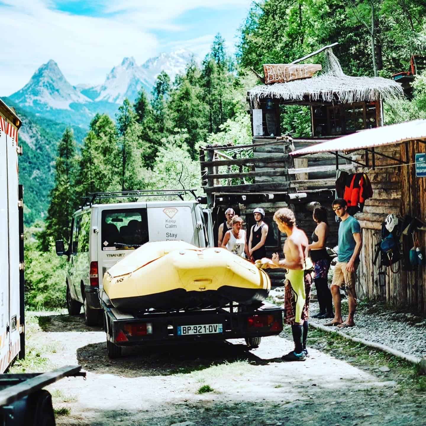 Crazy water rafting at Lauzet Ubaye