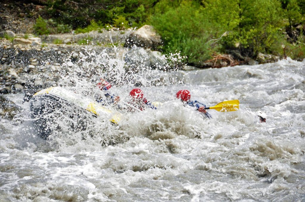 Raftingafdaling in Barcelonnette