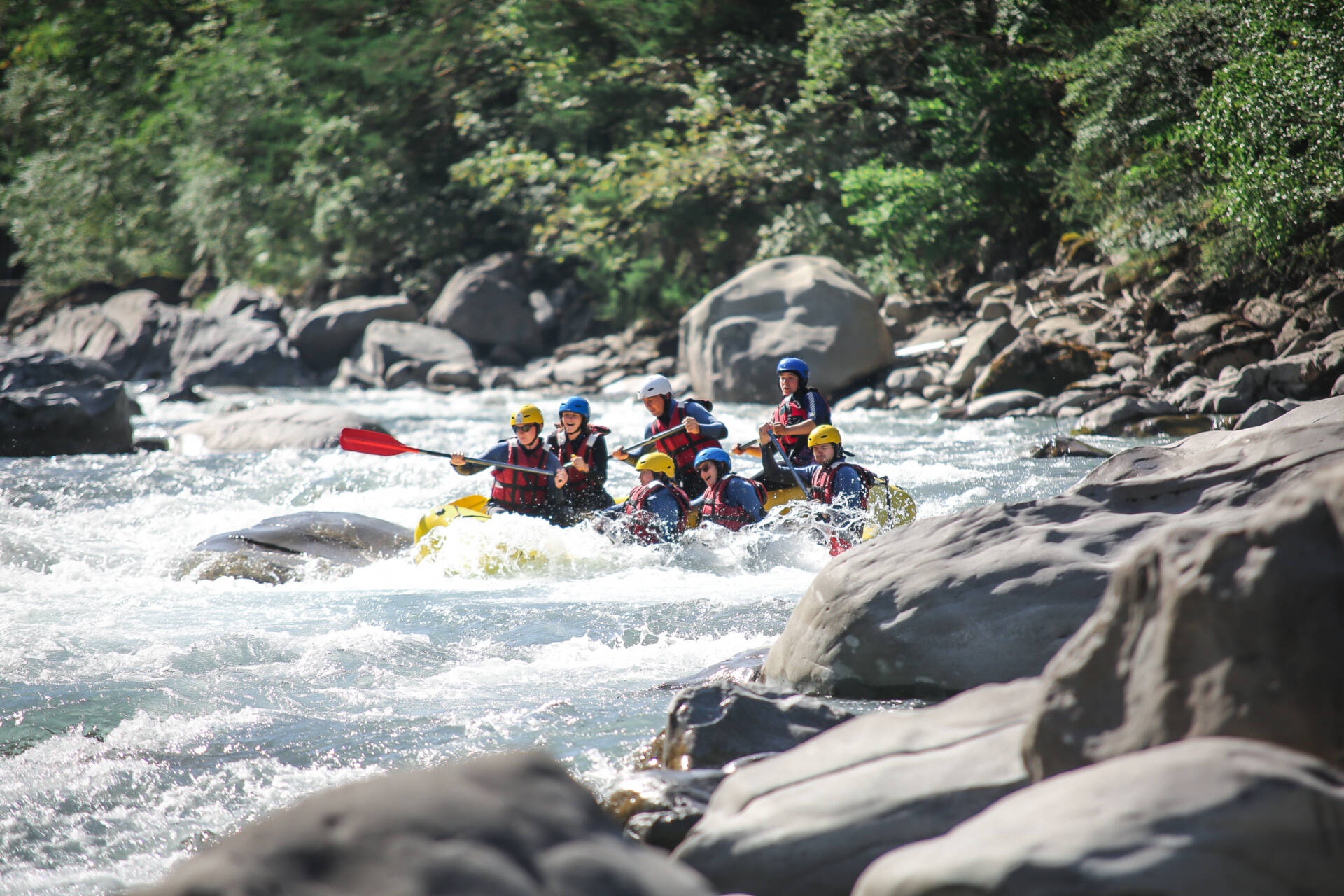 Descente en raft à Barcelonnette Ubaye