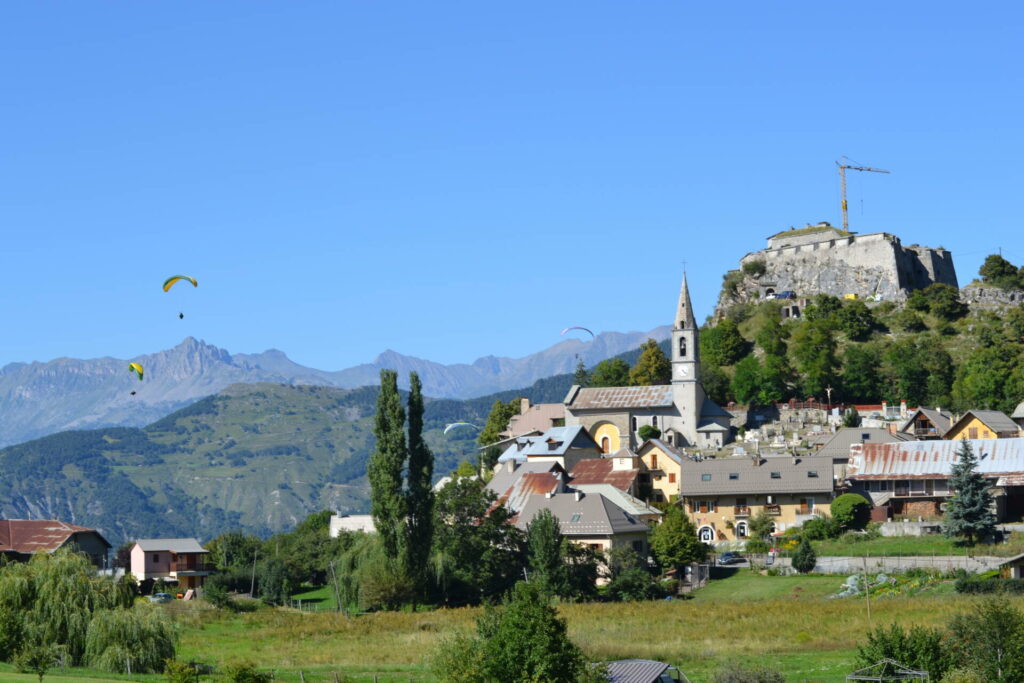 Village of St Vincent les Forts in Ubaye greenhouse