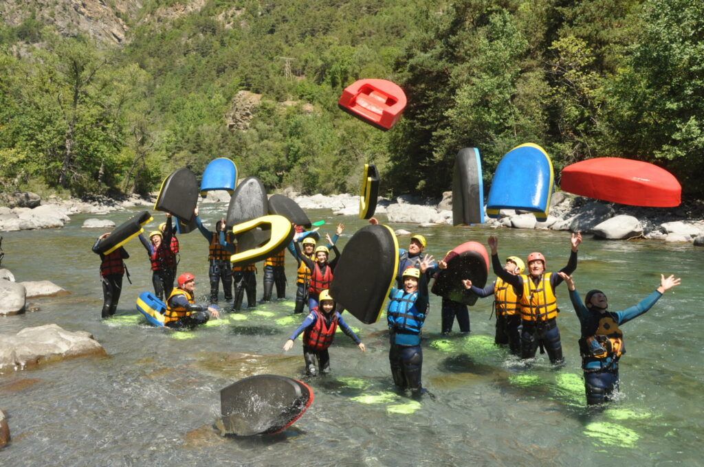 heureux de découvrir l' Hydrospeed à Barcelonnette