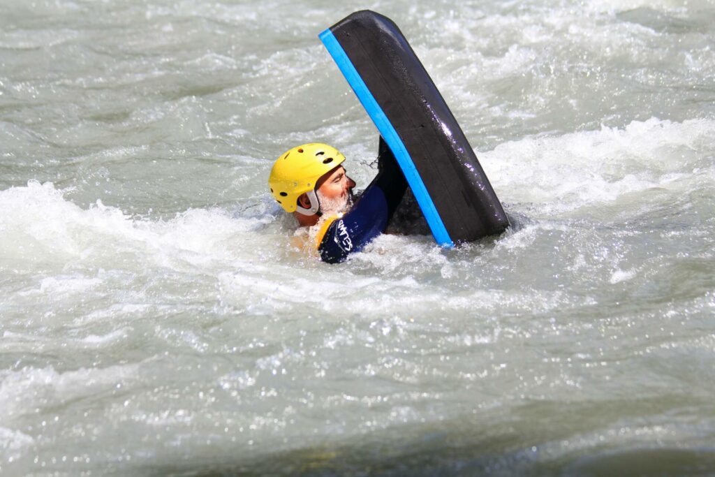 white water swimming