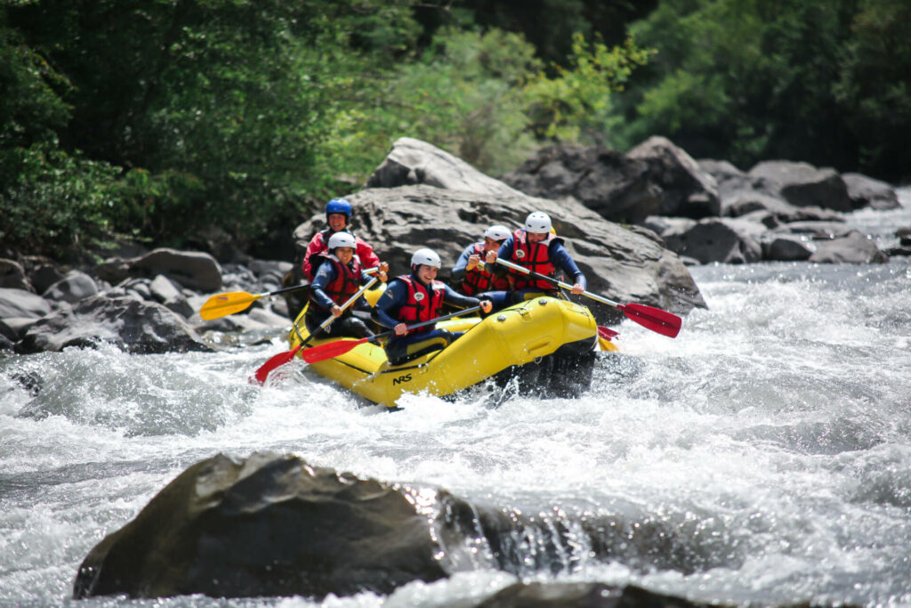 le prix de raft à Barcelonnette varie selon les groupes et les familles