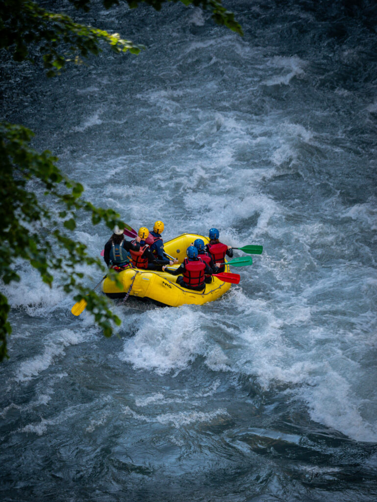 Rafting in the Alps