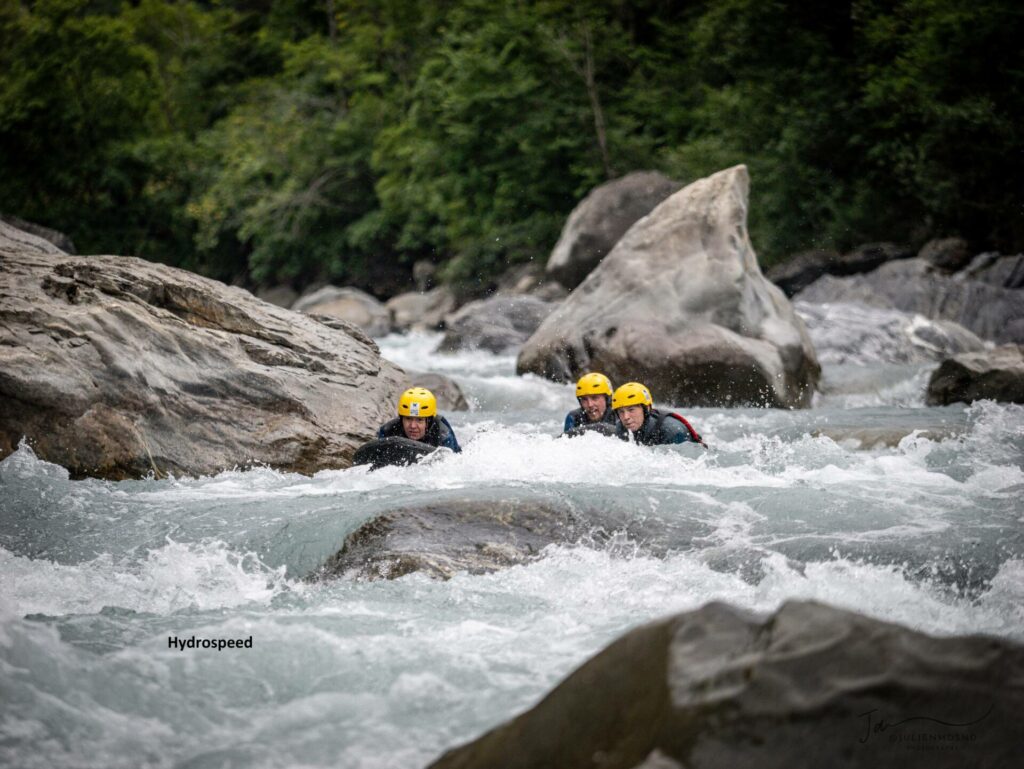 Technique en hydrospeed 
