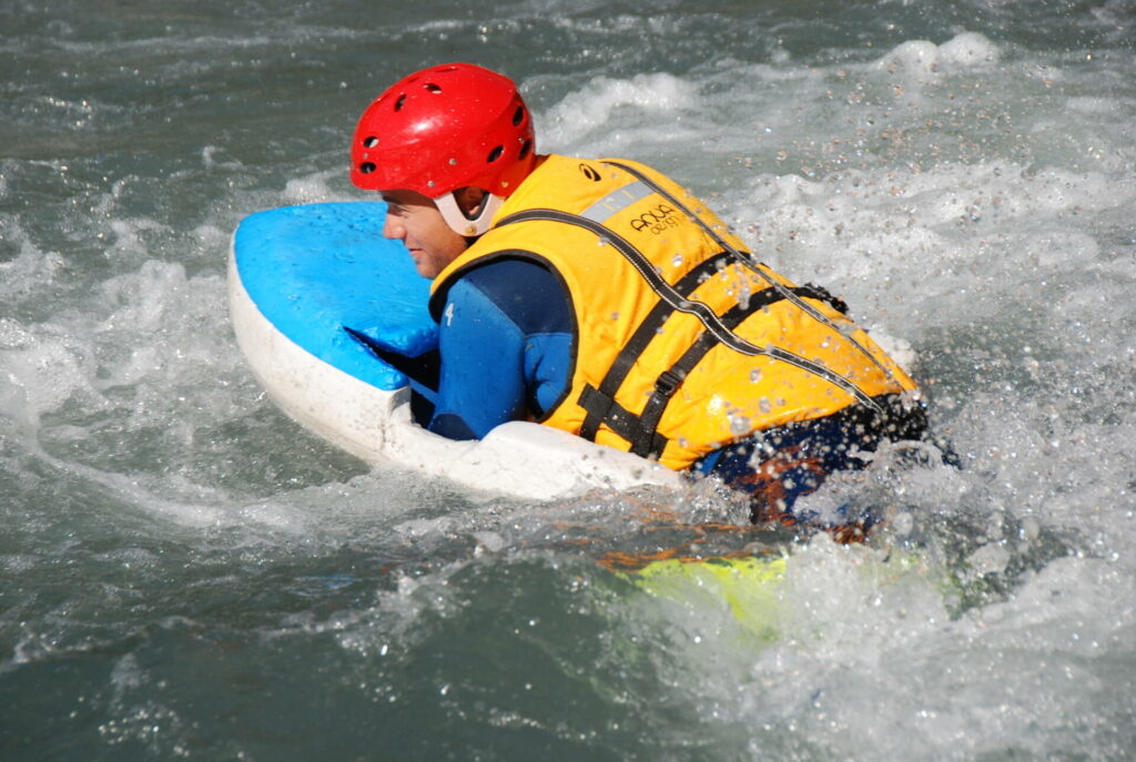 descente en hydrospeed sur l'Ubaye