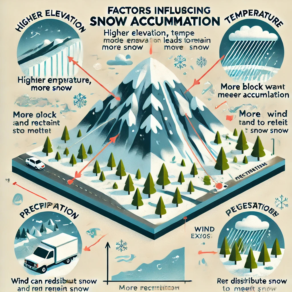 schémas et image sur l'Influence des conditions météo sur la neige