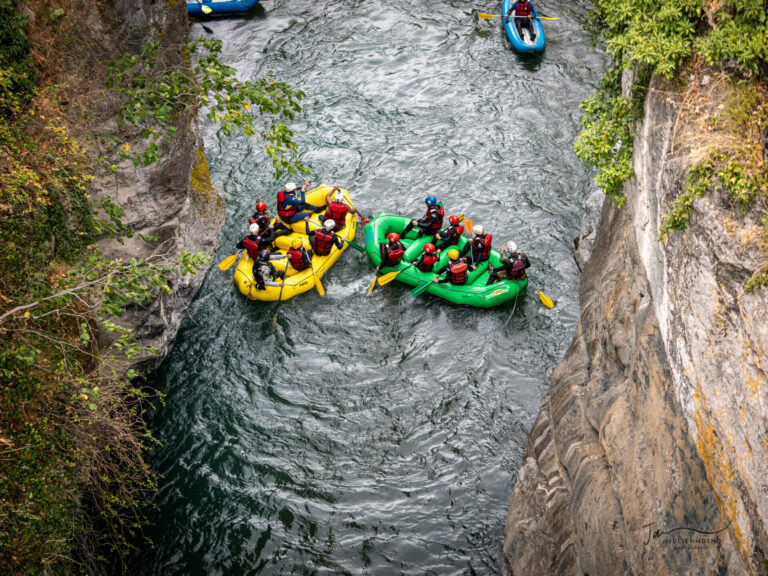 2 raft dans les gorges de l'Ubaye